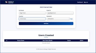 American Ratings Lead Magnet Portal gallery image