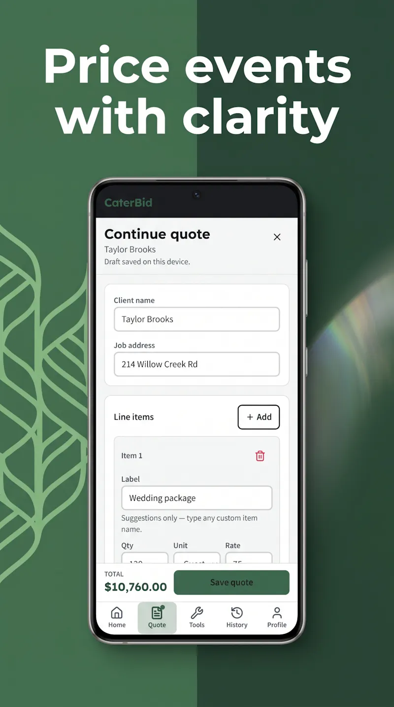 CaterBid screenshot 4