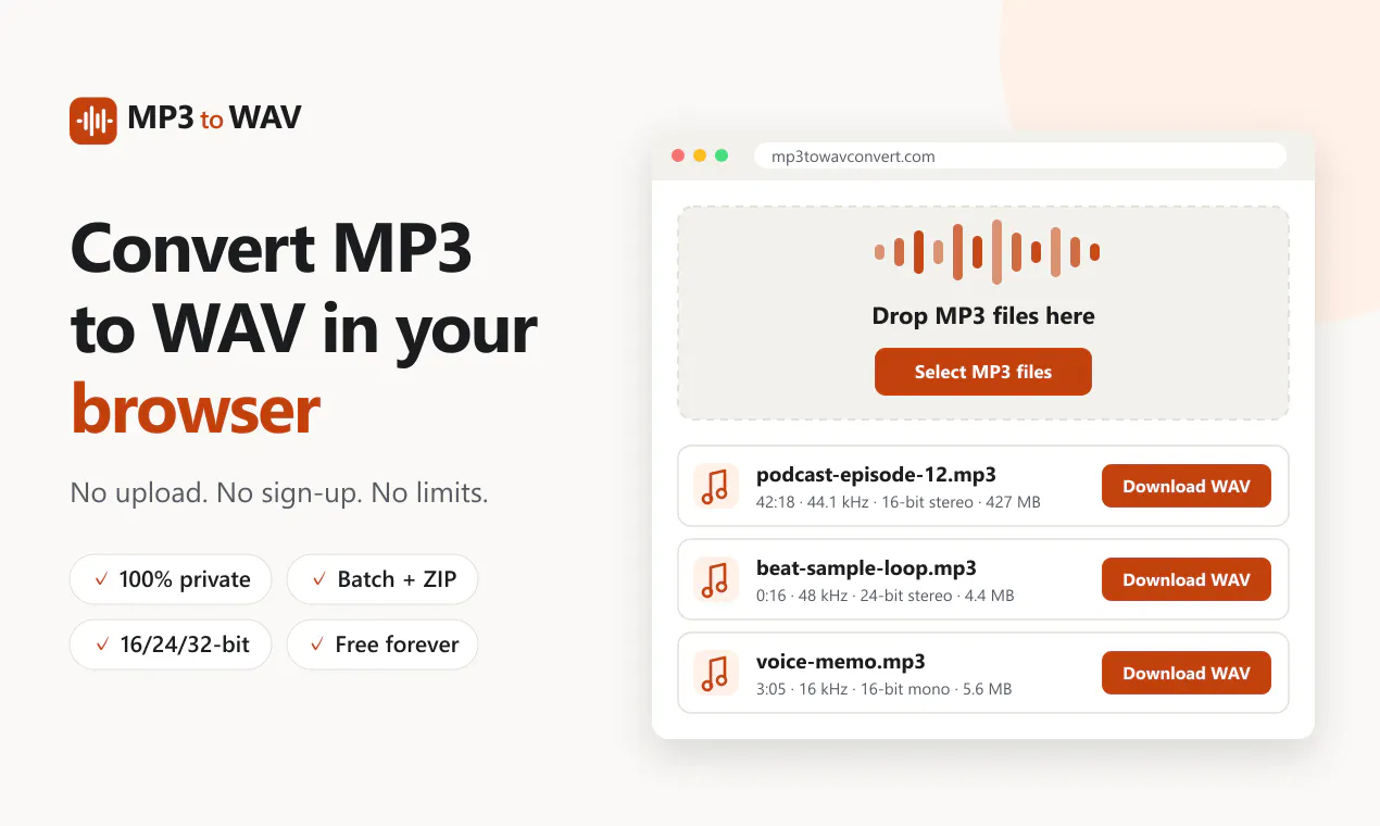 Mp3towavconvert gallery image