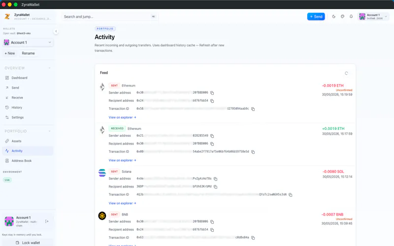 ZyraWallet screenshot 7