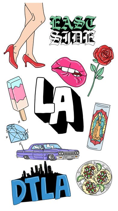 Los Angeles - StickerVibe media 1