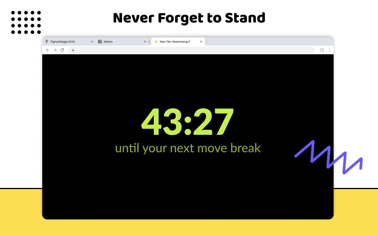 Wakeout Chrome Extension gallery image