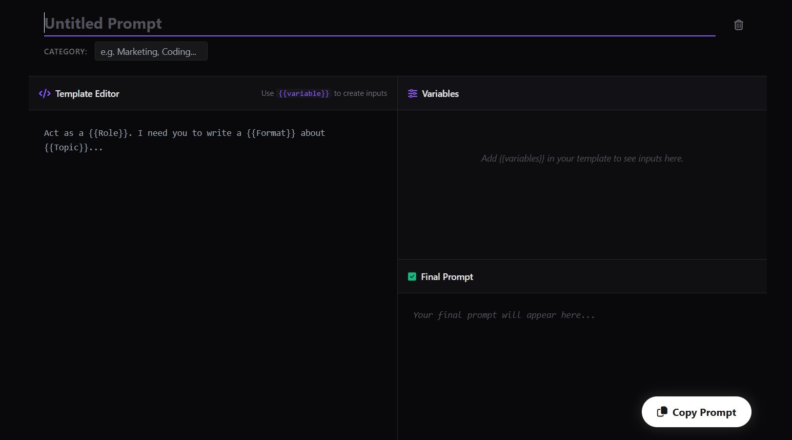 Prompt Vault gallery image