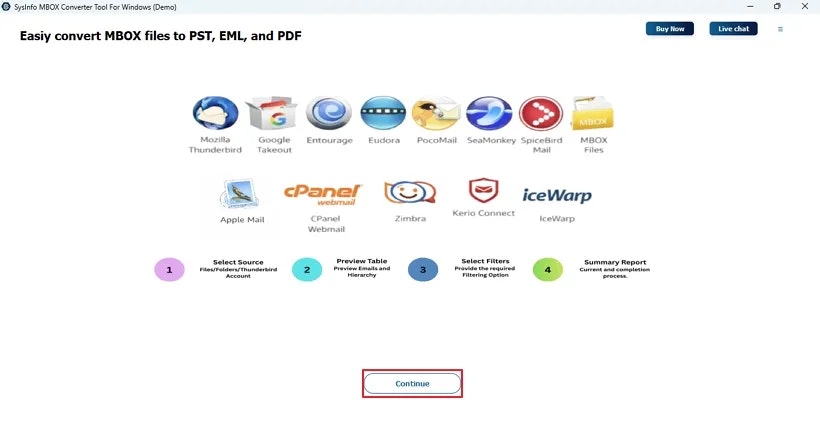 SysInfo Thunderbird Email Backup Tool media 1