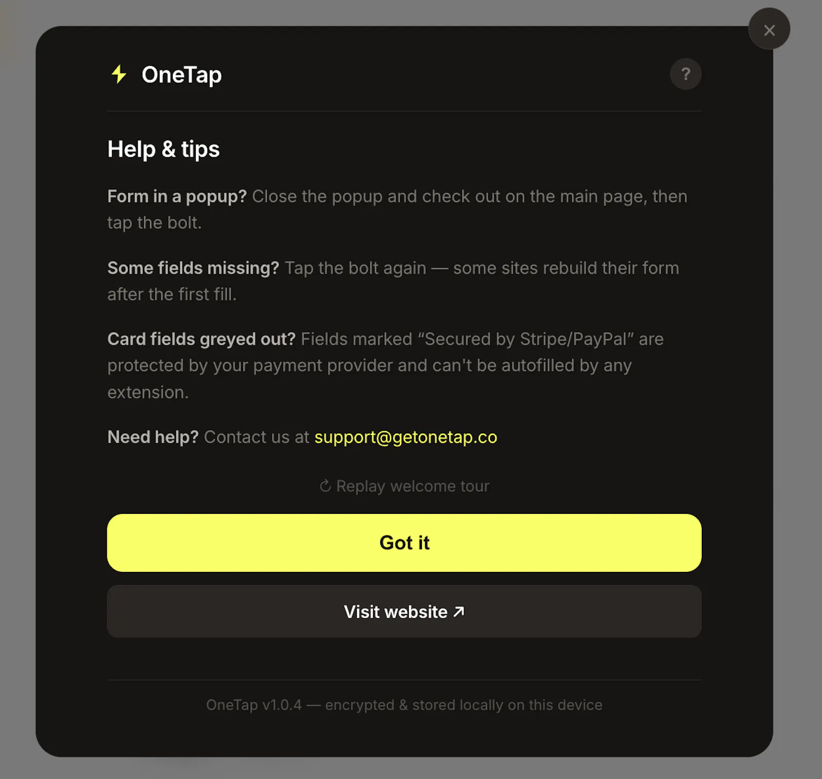 OneTap Checkout screenshot 5