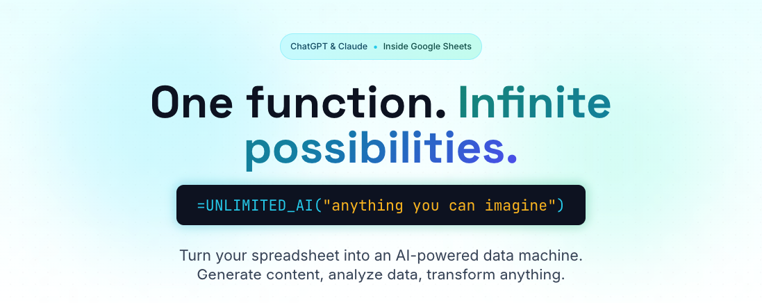 Unlimited Sheets gallery image