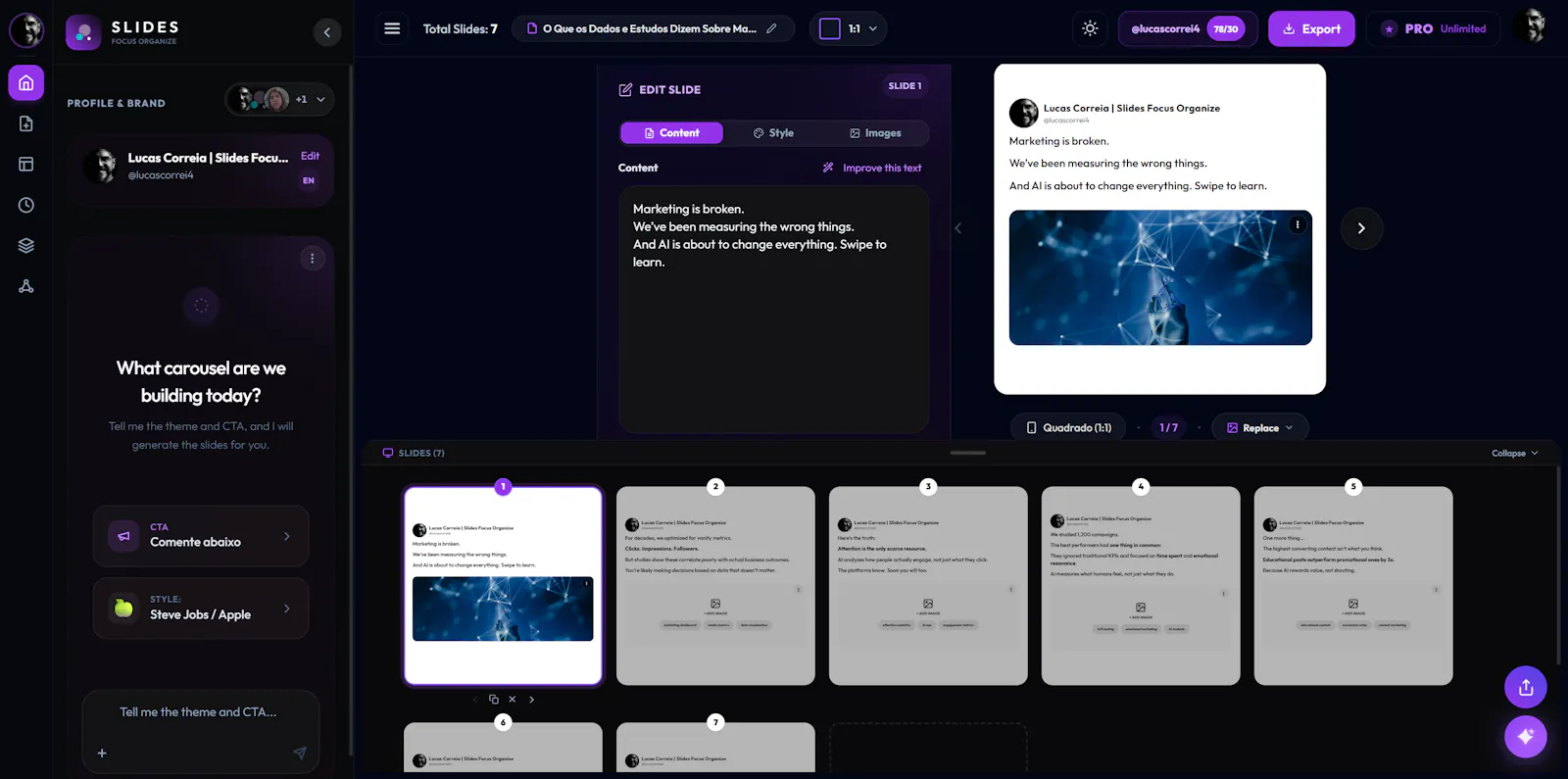 Slides Focus Organize 2.0 screenshot 5