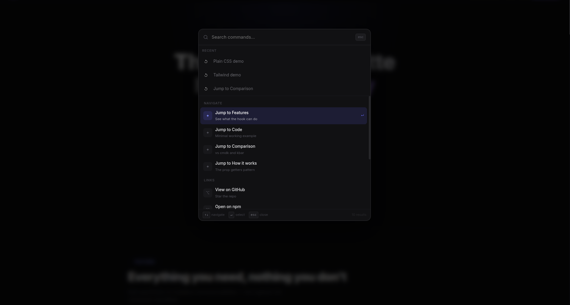 use-command-palette - Product Hunt launch logo and brand identity