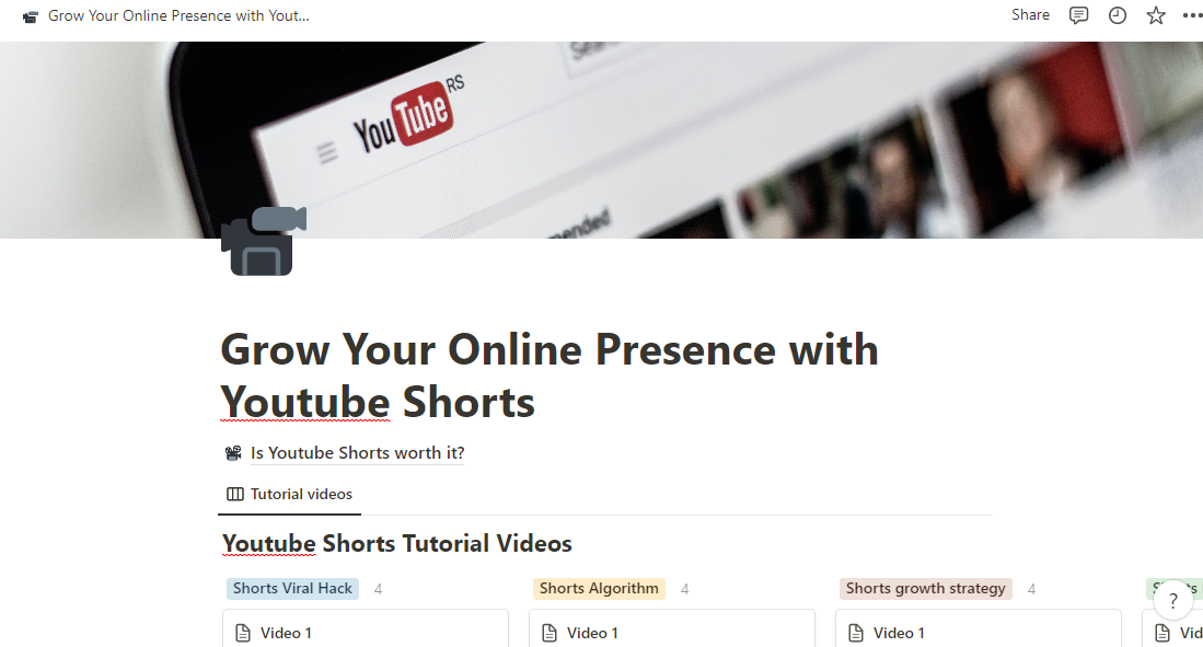 YouTube 반바지로 온라인으로 성장하십시오