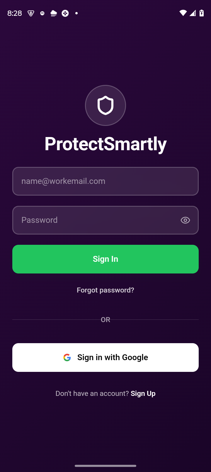 ProtectSmartly - Main product screenshot demonstrating key features and user interface