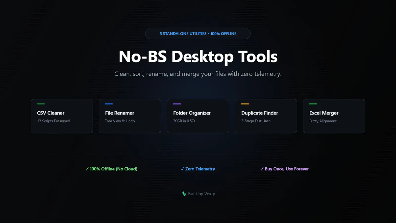 5 No-BS Standalone Offline Desktop Tools screenshot 13