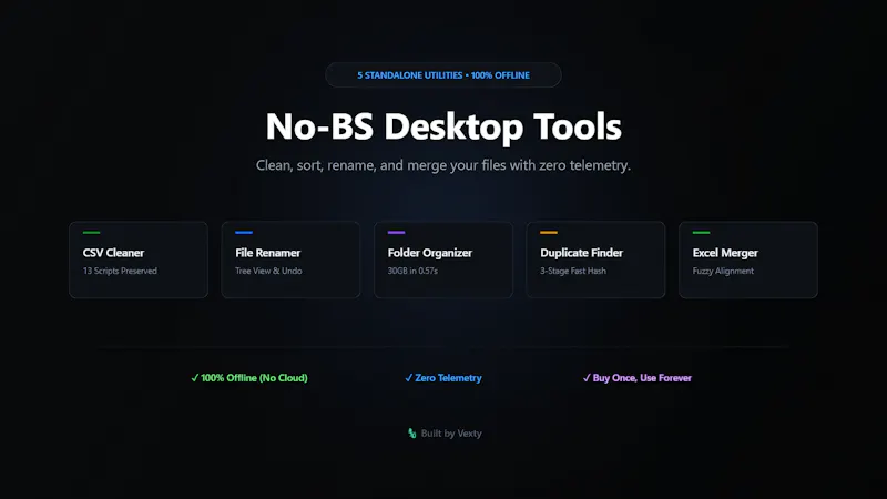 5 No-BS Standalone Offline Desktop Tools screenshot 13