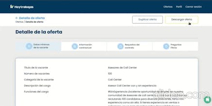 List Candidates - HoyTrabajas gallery image