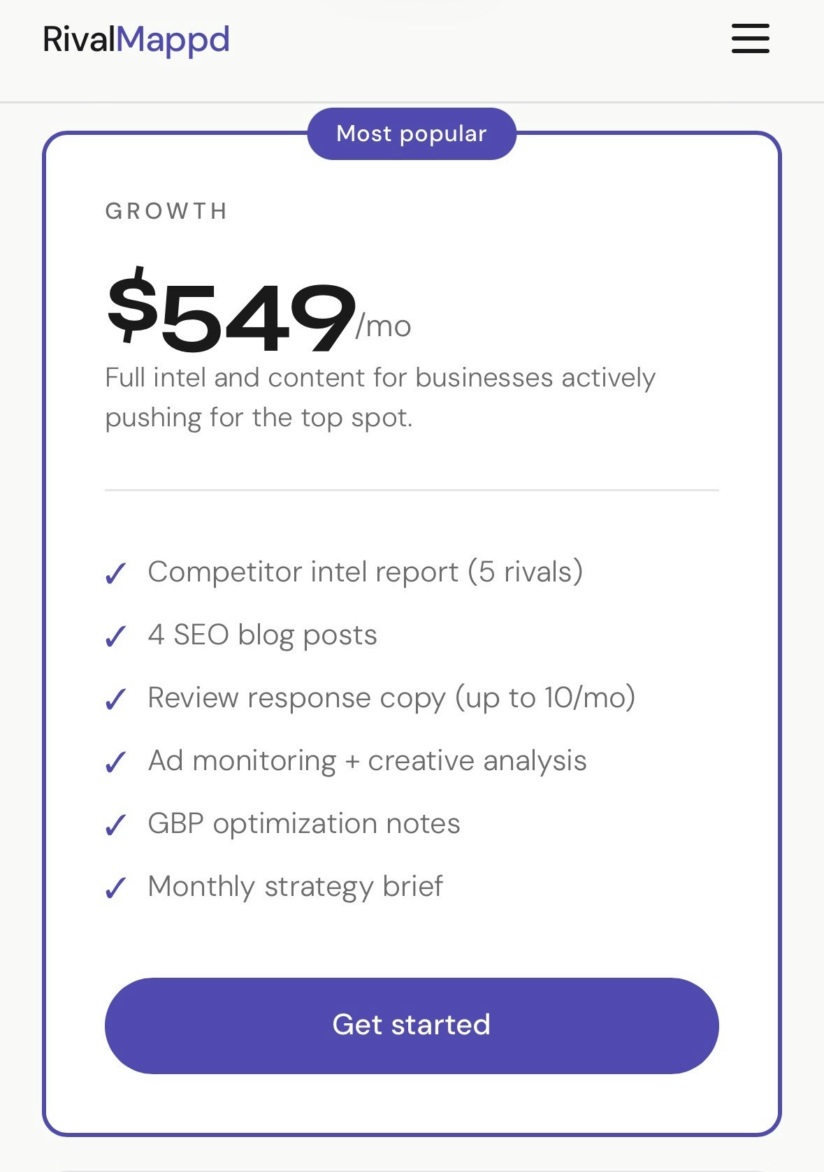 RivalMappd - Competitor Intel + SEO gallery image