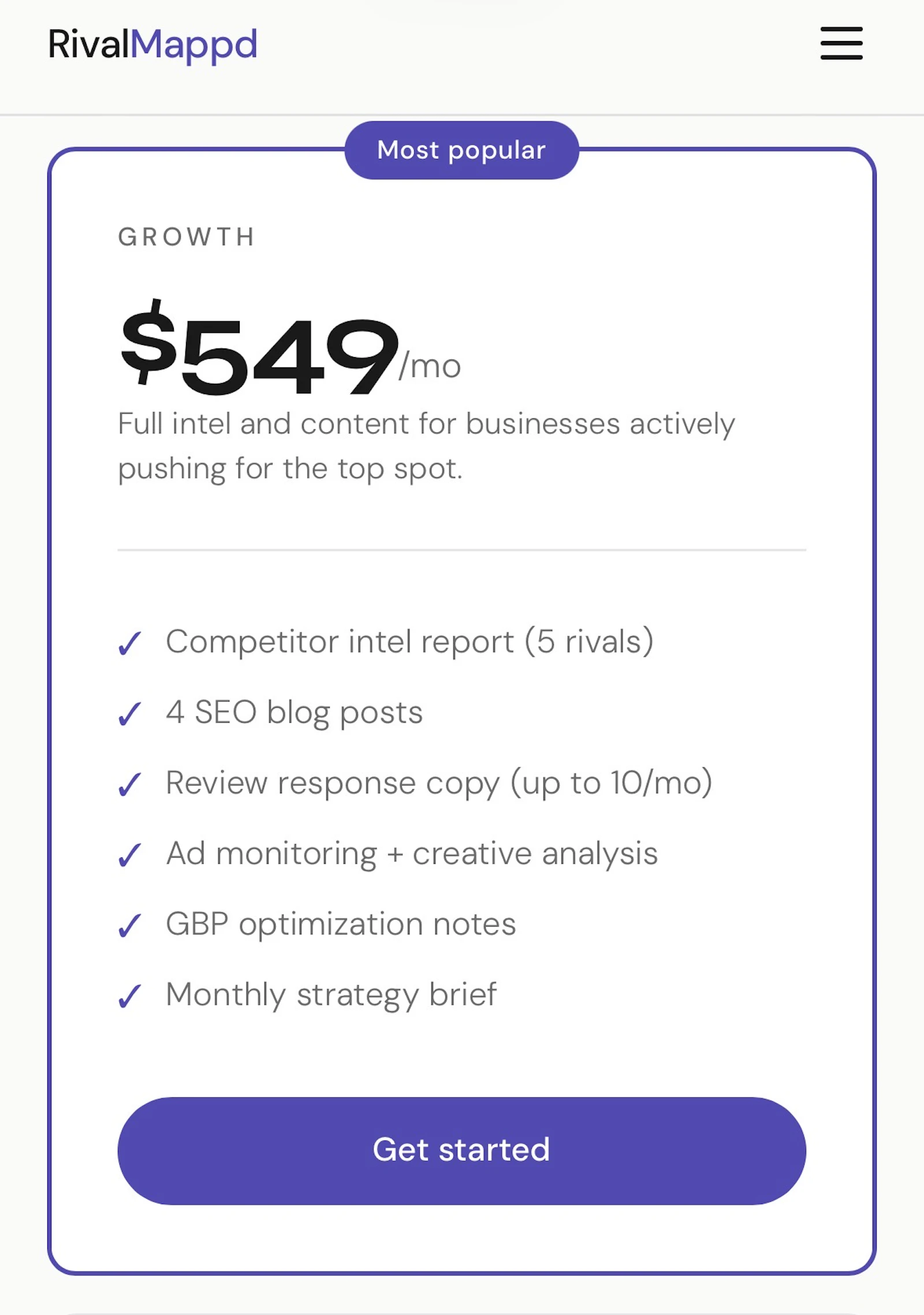 RivalMappd - Competitor Intel + SEO screenshot 3