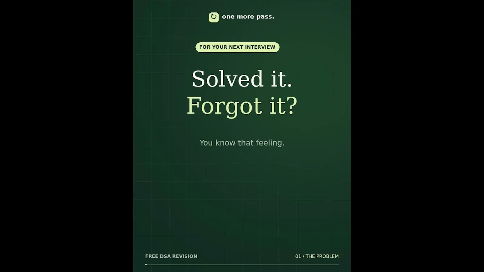 One More Pass screenshot 1 (video preview)