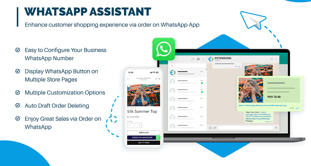 Pesanan Shopify di WhatsApp