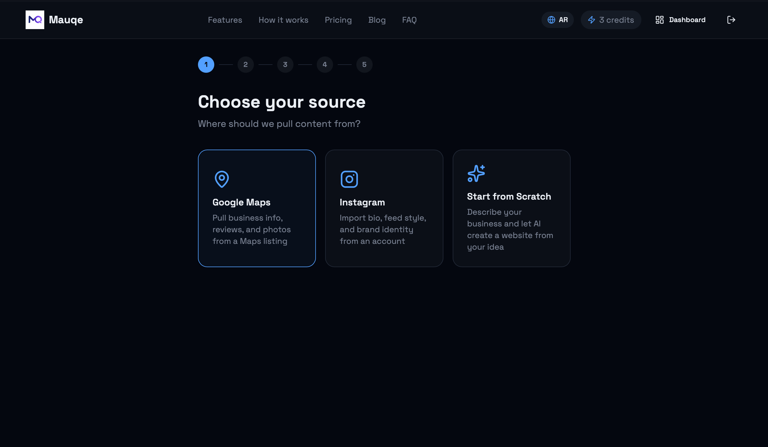 Mauqe.com - AI website builder gallery image