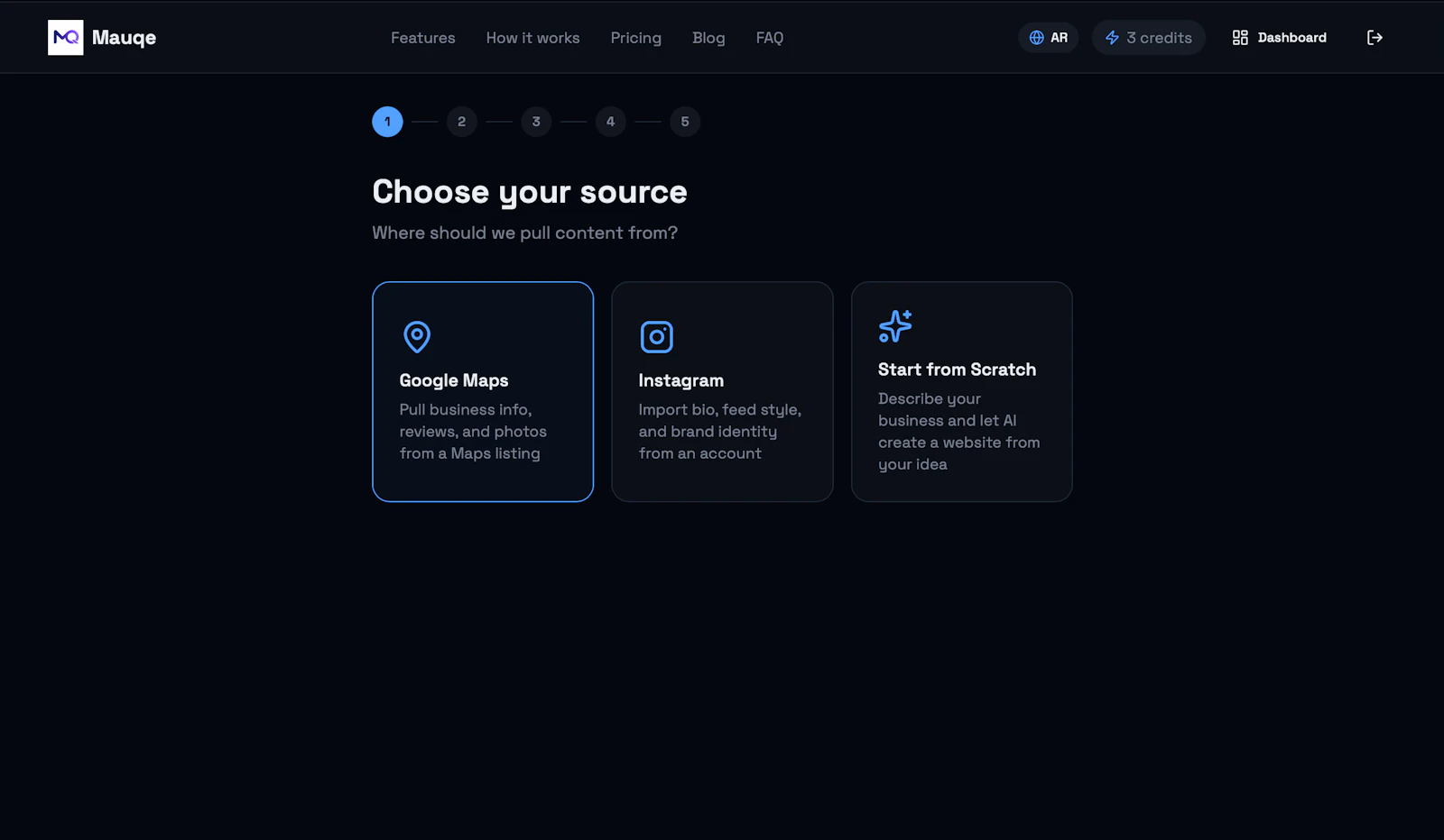 Mauqe.com - AI website builder screenshot 2