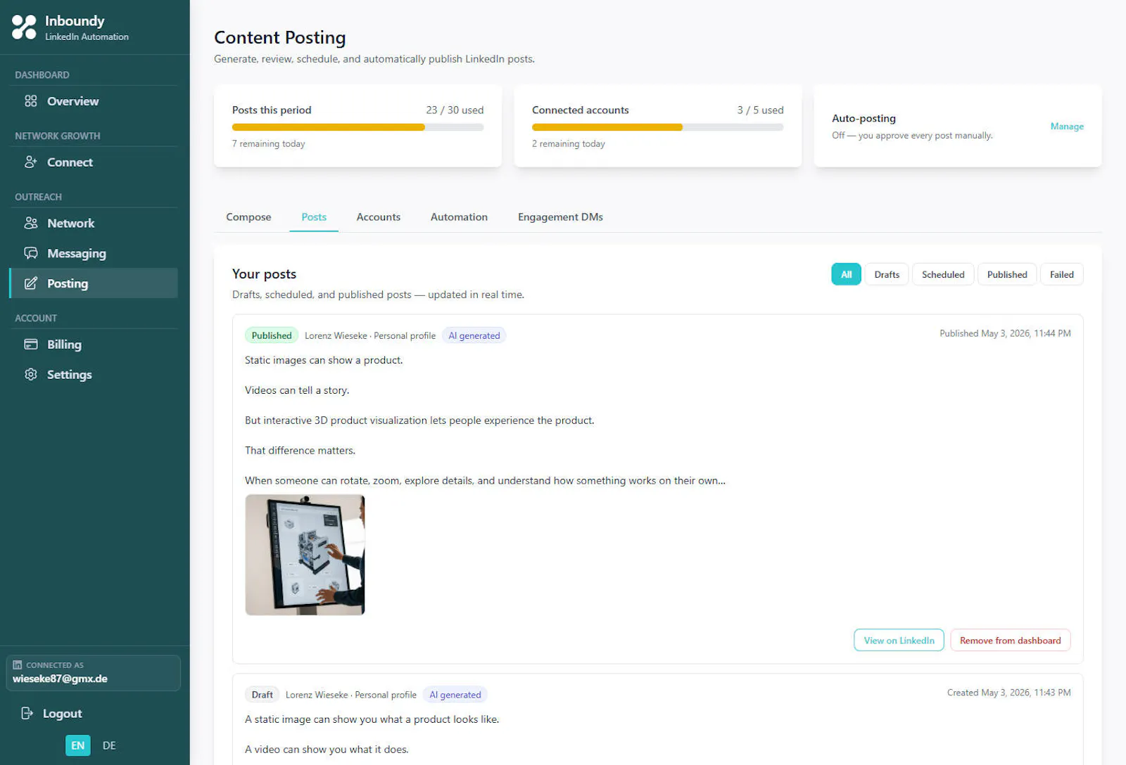 Inboundy screenshot 4