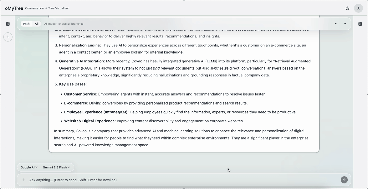 oMyTree - Screenshot 2 showing product features and functionality