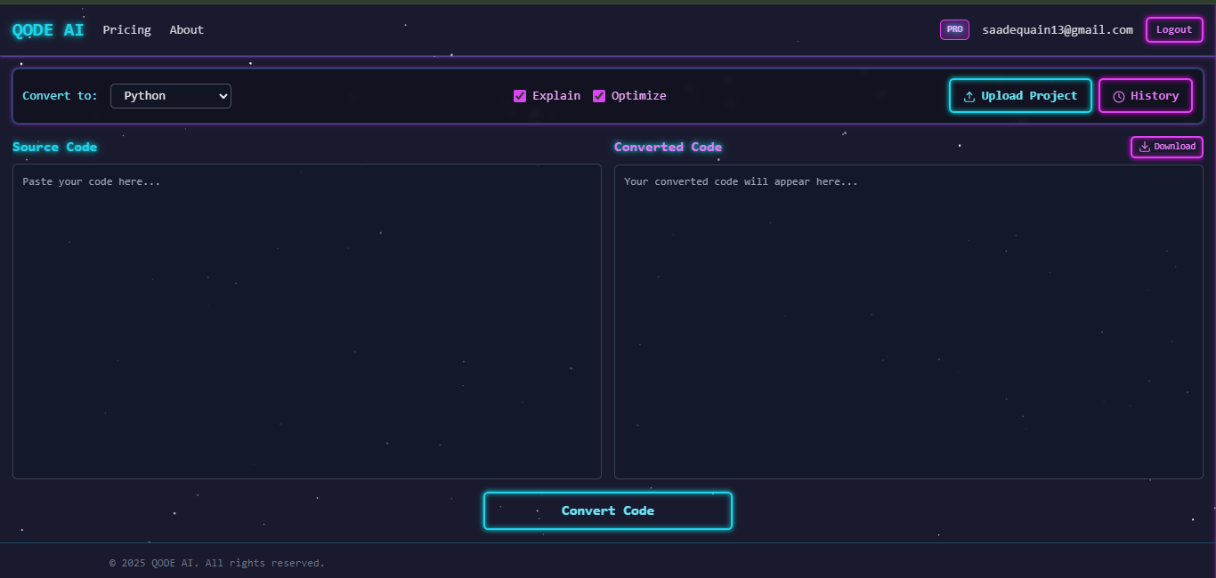 Média Qodeai - Convertisseur de code universel 1