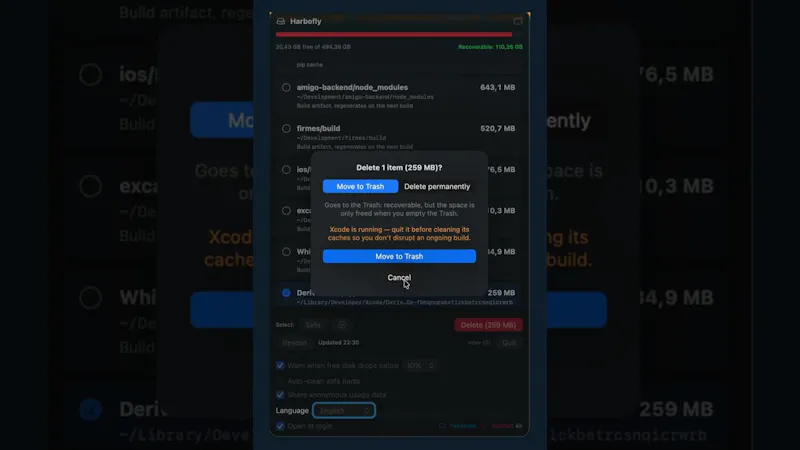 Harbofly screenshot 1 (video preview)