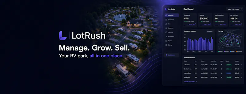 LotRush — RV Park Management Software screenshot 1