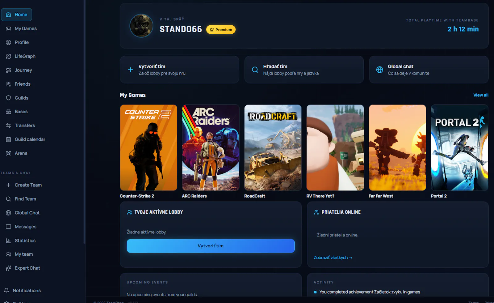 TeamBase — Your gaming home screenshot 2