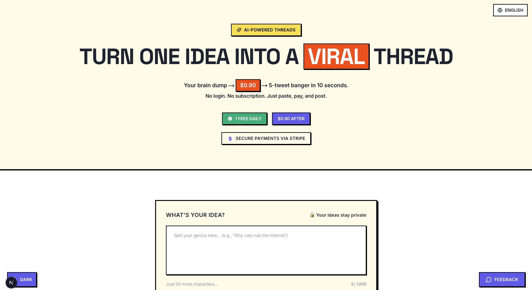 $1 Viral X Threads in 10 Seconds gallery image