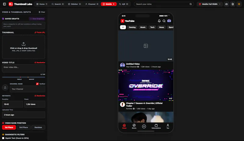 Thumbnail Labs screenshot 2