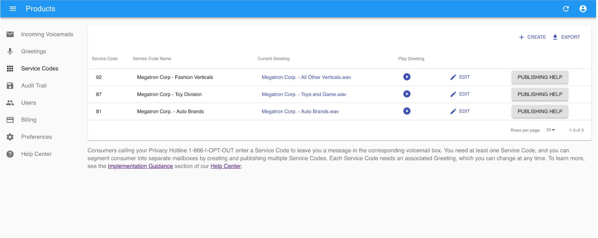 CCPA Toll Free (866-I-OPT-OUT)  gallery image