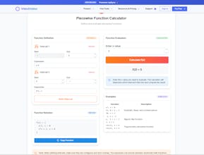 Piecewise Function Calculator gallery image