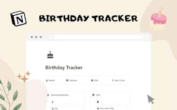 Birthday Tracker For Notion media 1