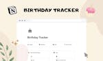 Birthday Tracker For Notion image