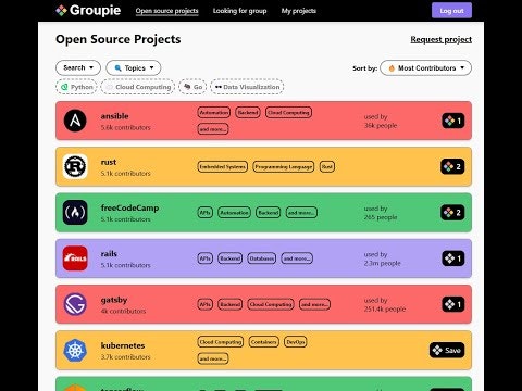 startuptile CodeGroupie-Find your next coding project