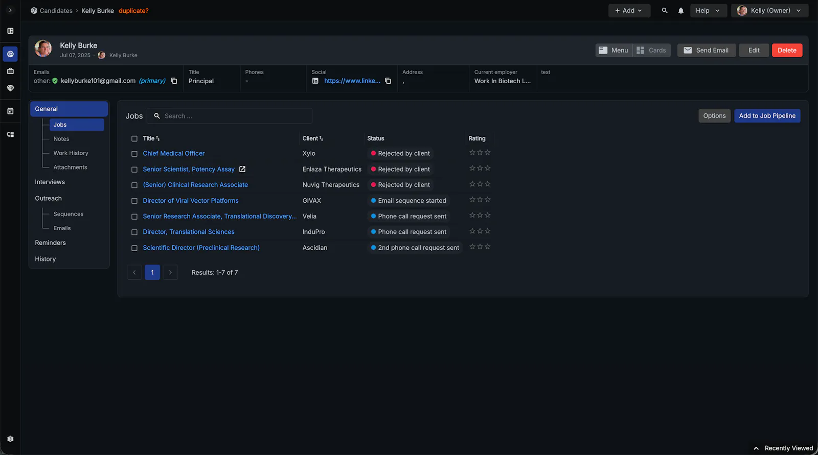 Harbor ATS/CRM screenshot 5
