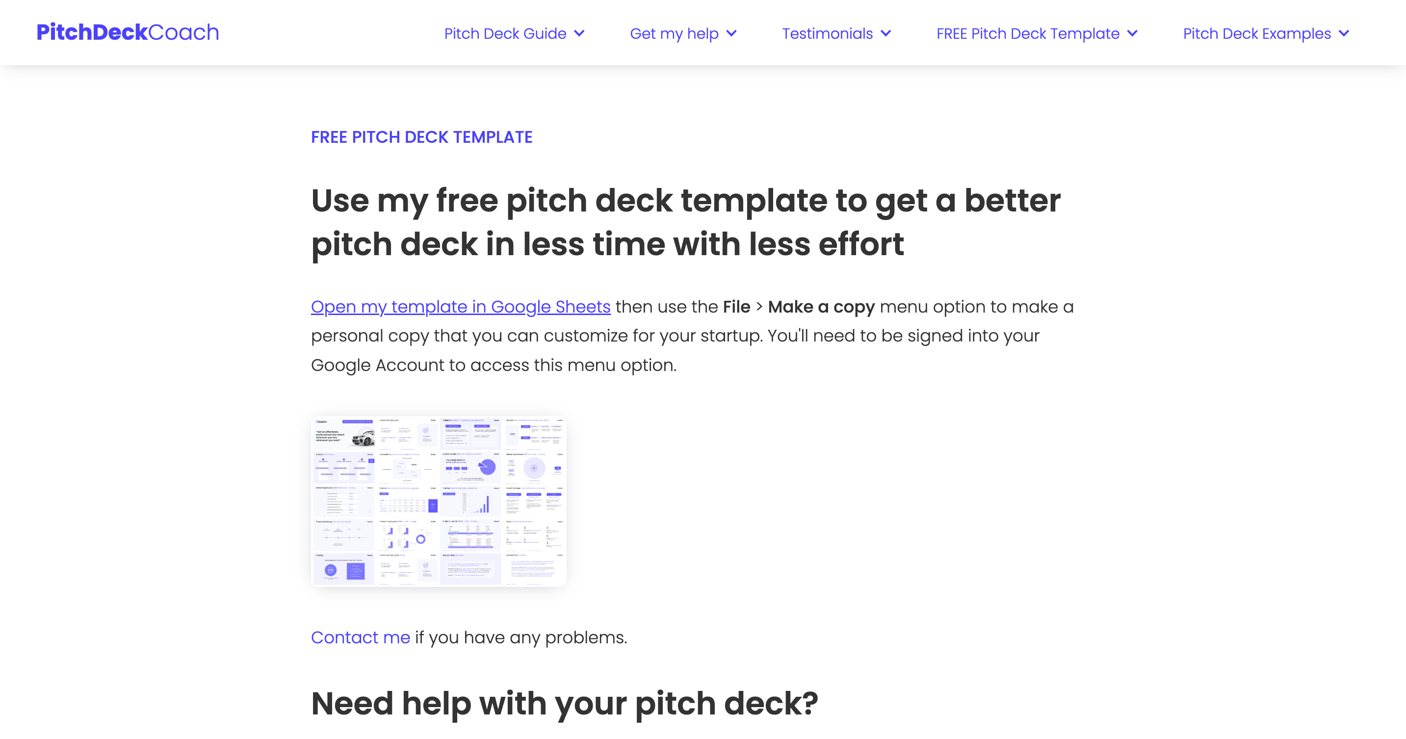 Pitchdeckcoach - Коучинг колоды для стартапов на ранней стадии медиа 3