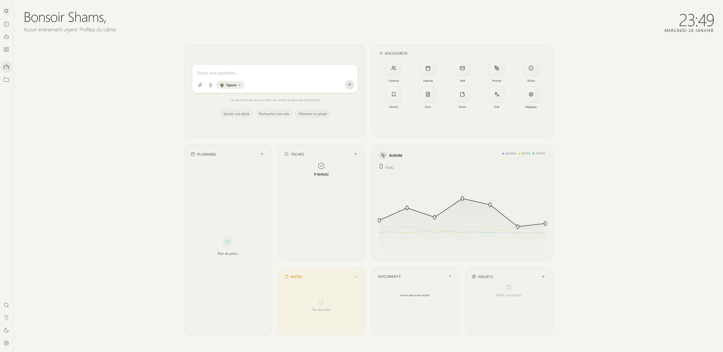 Operia - Main product screenshot demonstrating key features and user interface