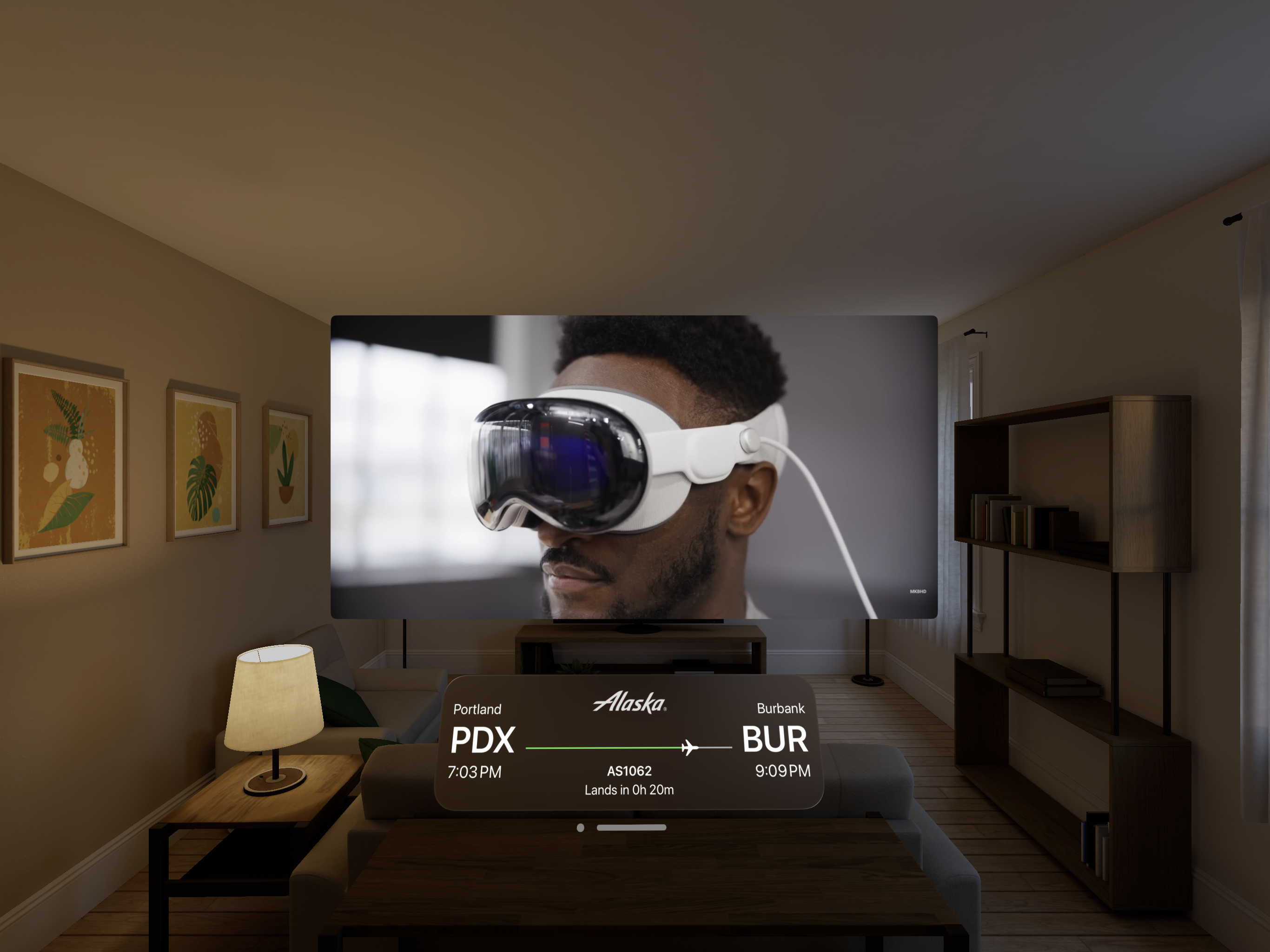 FlightVision- 비행 추적기 - Apple Vision Pro에 몰입하는 동안 항공편을 추적하십시오 미디어 1