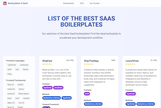 Boilerplates 4 SaaS gallery image