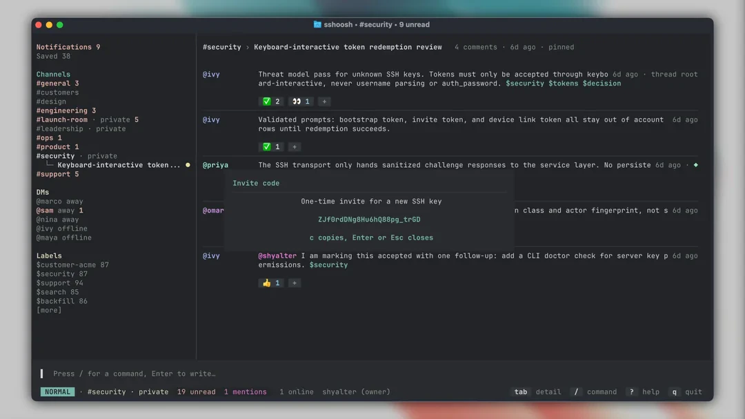 sshoosh screenshot 2