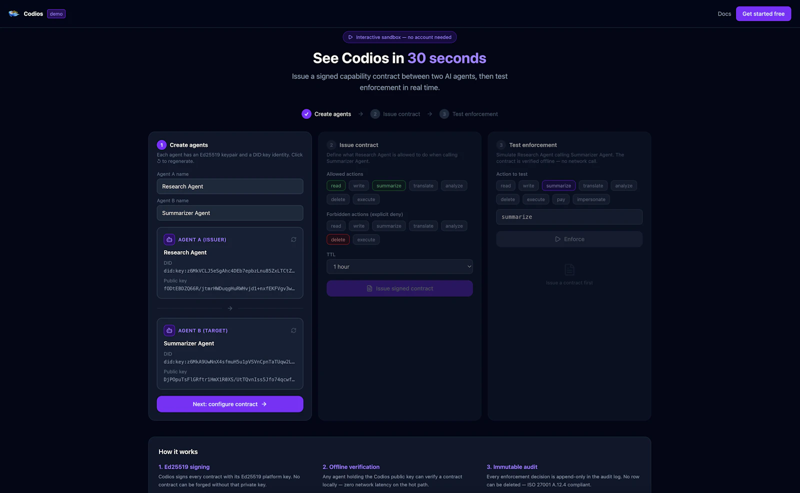 Codios - AI Agent Caging Infrastructure screenshot 7
