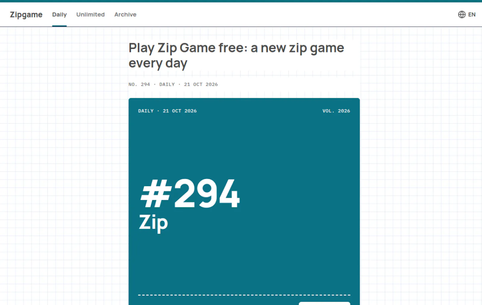 Zipgame screenshot 1