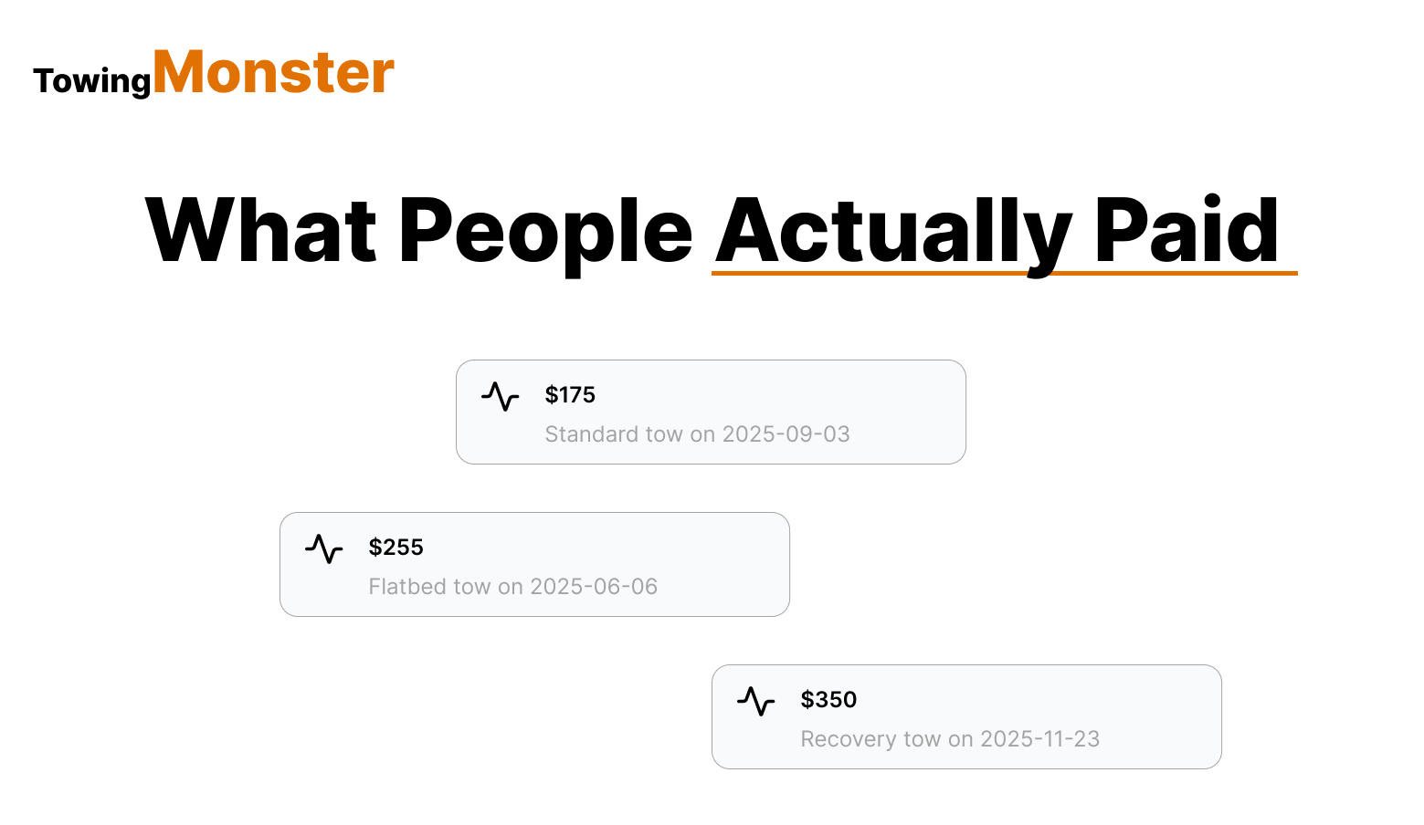 TowingMonster — Find towing near me - Main product screenshot demonstrating key features and user interface