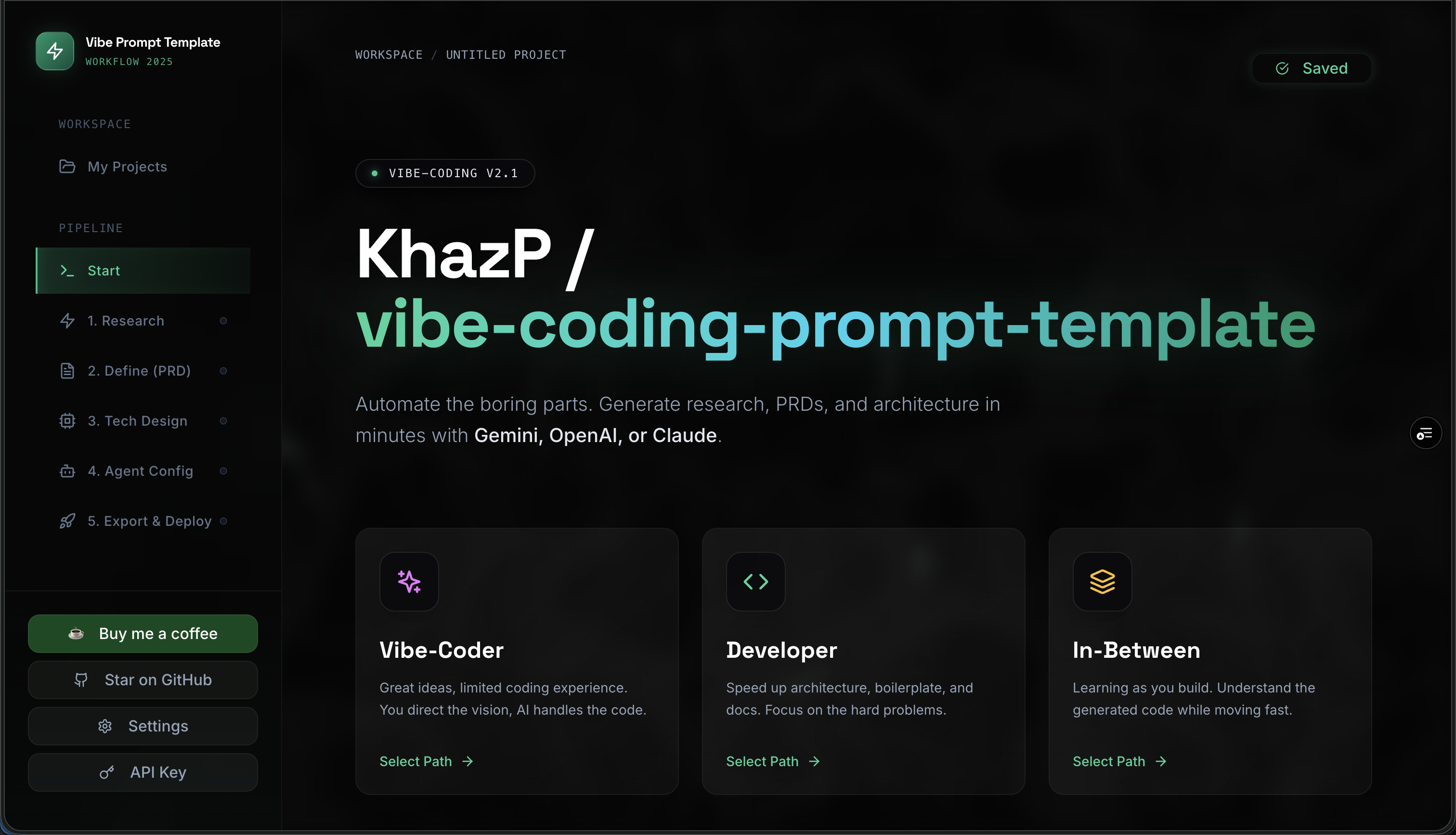 Vibe-Coding Workflow Webapp gallery image