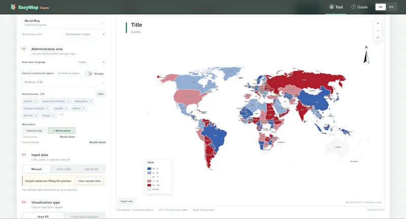 EasyMap Charts screenshot 2