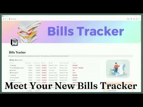 Bills Tracker ✖️ Notion AI gallery image