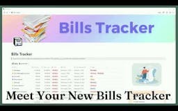 Bills Tracker ✖️ Notion AI media 1