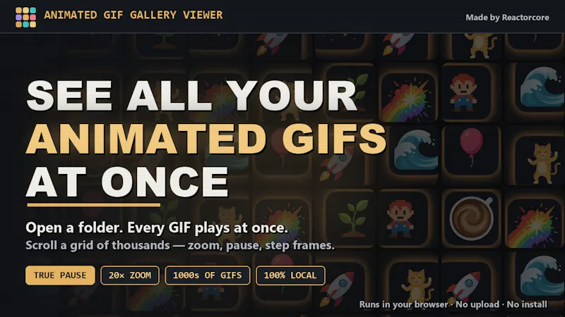 Animated GIF Gallery Viewer screenshot 2